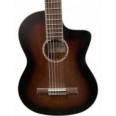 Used Cordoba C4CE ANTIQUE CHARCOAL BURST Classical Acoustic Electric Guitar