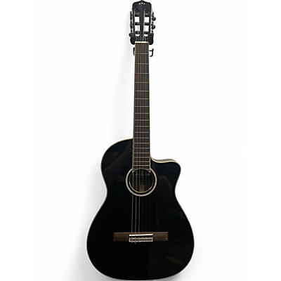 Used Cordoba Fusion 12 Jet Black Classical Acoustic Electric Guitar