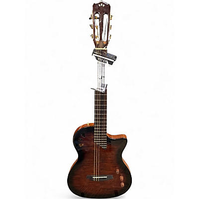 Used Cordoba Stage Black Burst Classical Acoustic Electric Guitar