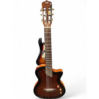 Used Cordoba Stage Brown Classical Acoustic Electric Guitar