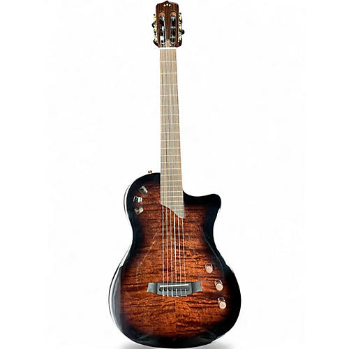 Used Cordoba Stage Edge Burst Classical Acoustic Electric Guitar Edge Burst