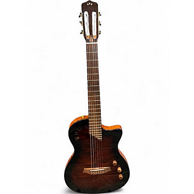 Used Cordoba Stage Edge Burst Classical Acoustic Electric Guitar