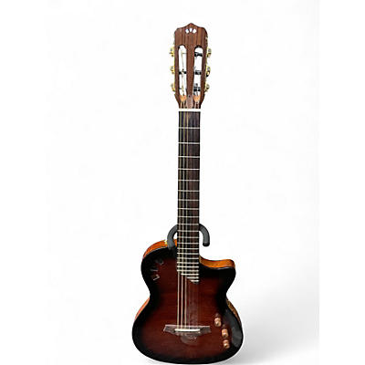 Used Cordoba Stage Edge Burst Natural Acoustic Electric Guitar