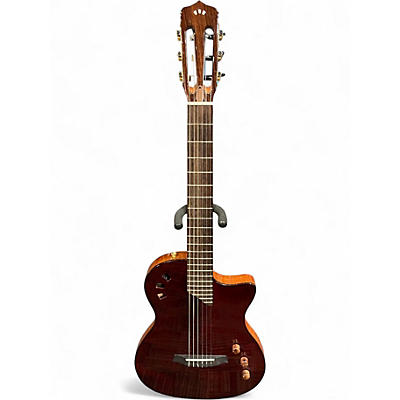 Used Cordoba Stage Garnet Classical Acoustic Electric Guitar