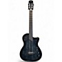 Used Cordoba Stage Nylon  Black and Silver Acoustic Electric Guitar Black and Silver