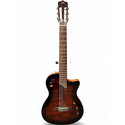 Used Cordoba Stage Nylon Guitar EDGE BURST Classical Acoustic Electric Guitar