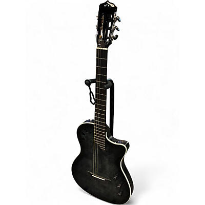 Used Cordoba Stage Nylon Trans Black Classical Acoustic Electric Guitar