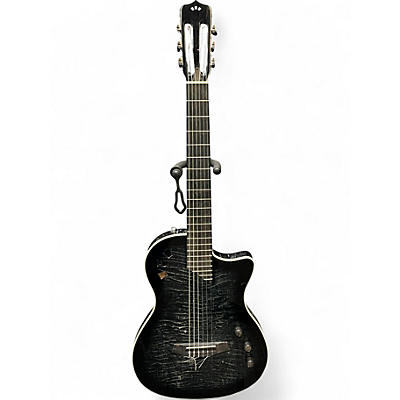 Used Cordoba Stage Nylon Trans Black Classical Acoustic Electric Guitar