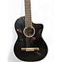 Used Cordoba fusion 5 Jet Black Classical Acoustic Guitar Black