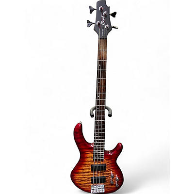 Used Cort ACTION DELUXE Cherry Sunburst Electric Bass Guitar