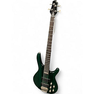 Used Cort Artisan 5 String Bass Green Electric Bass Guitar