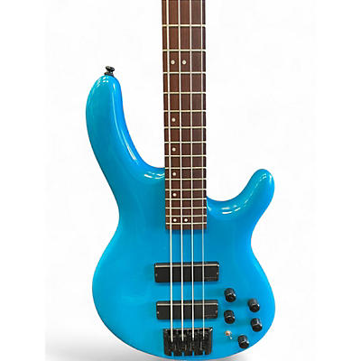Used Cort Artisan Series C4 Deluxe Candy Blue Electric Bass Guitar