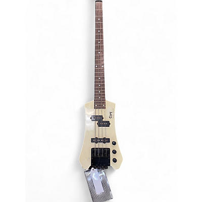 Used Cort B2 Bass White Electric Bass Guitar