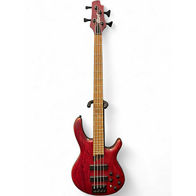Used Cort B4 ELEMENT OPEN PORE RED Electric Bass Guitar