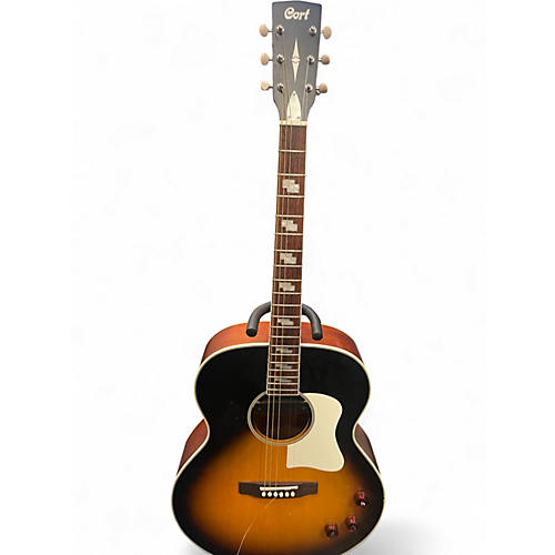 Used Cort CJ Retro 2 Tone Sunburst Acoustic Guitar 2 Tone Sunburst