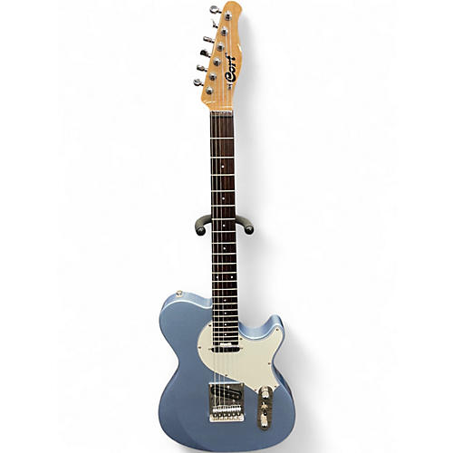 Used Cort CLASSIC TC MANSON STAGE SERIES Ice Blue Metallic Solid Body Electric Guitar Ice Blue Metallic