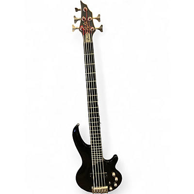 Used Cort CURBOW 5 Black Electric Bass Guitar