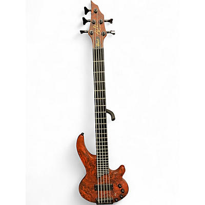 Used Cort Curbow Bass 5 Burlwood Electric Bass Guitar