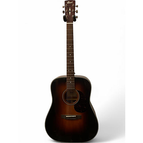 Used Cort EARTH 300V-F SB 2 Tone Sunburst Acoustic Electric Guitar 2 Tone Sunburst