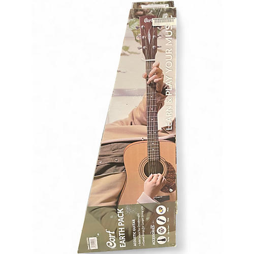 Used Cort Earth 60 Guitar Pack Natural Acoustic Guitar Pack Natural