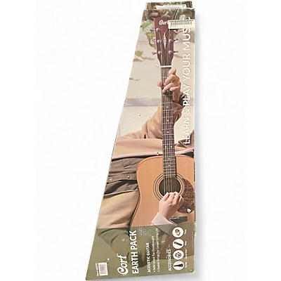 Used Cort Earth 60 Guitar Pack Natural Acoustic Guitar Pack