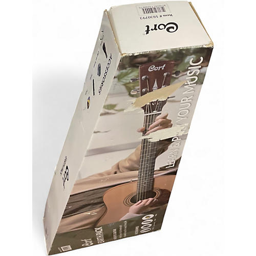 Used Cort Earth 60 Natural Acoustic Guitar Pack Natural