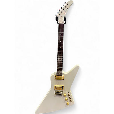 Used Cort Effector Explorer Aged White Solid Body Electric Guitar