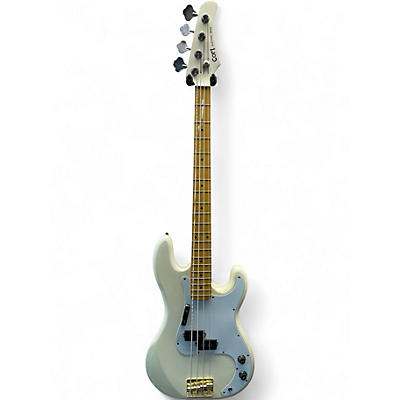 Used Cort Electric Bass White Electric Bass Guitar