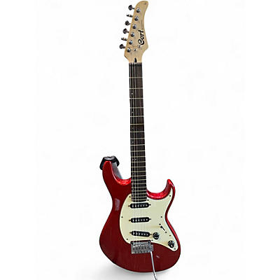 Used Cort G200 Candy Apple Red Solid Body Electric Guitar