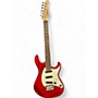 Used Cort G200 Trans Red Solid Body Electric Guitar Trans Red