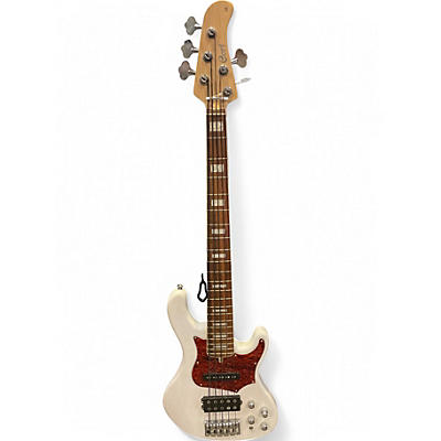 Used Cort GB75 JAZZ  Olympic White Electric Bass Guitar