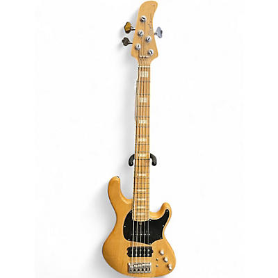 Used Cort GB75 Natural Electric Bass Guitar