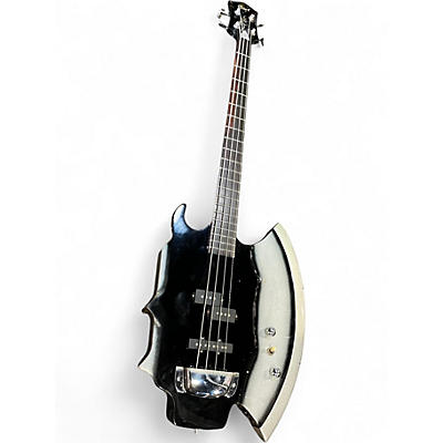 Used Cort Gene Simmons AXE Silverburst Electric Bass Guitar
