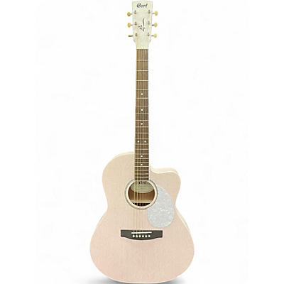 Used Cort Jade Classic Pastel Pink Acoustic Electric Guitar