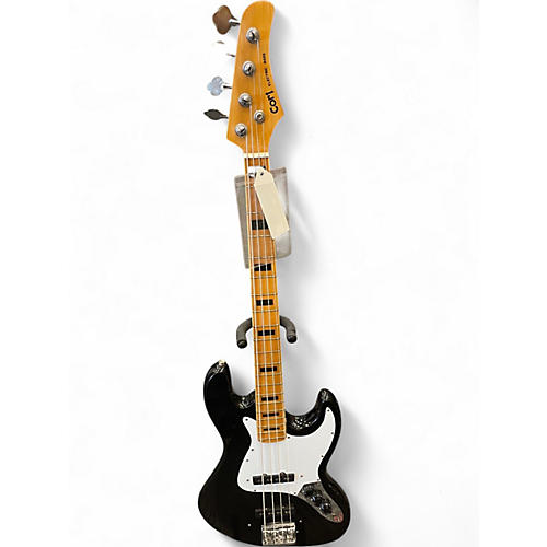 Used Cort Jazz Black and White Electric Bass Guitar Black and White