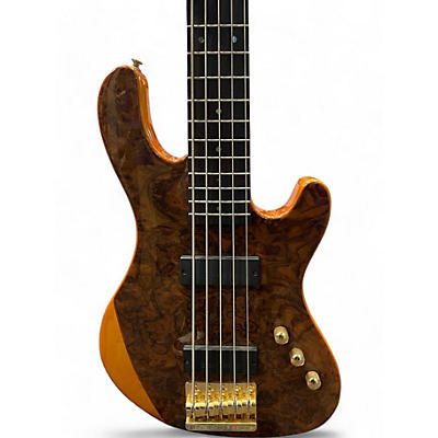 Used Cort Jeff Berlin Series Rithimic V Walnut Electric Bass Guitar