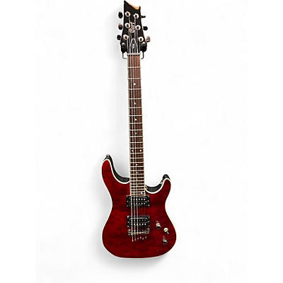 Used Cort KX1Q Trans Red Solid Body Electric Guitar