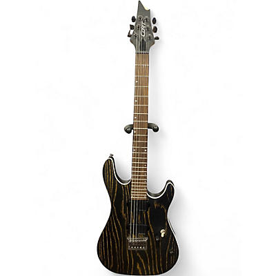 Used Cort KX300 ETCHED Black and Gold Solid Body Electric Guitar