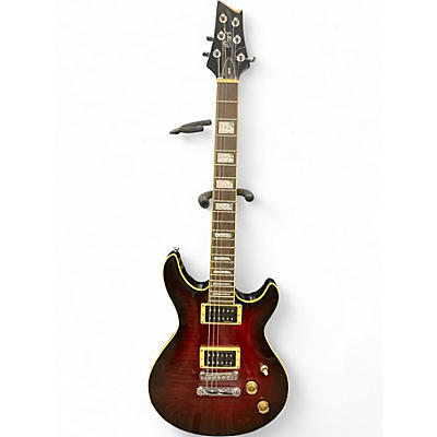 Used Cort M600 Crimson Red Burst Solid Body Electric Guitar