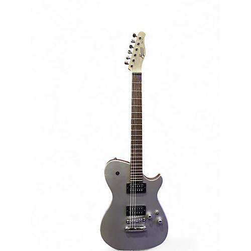 Used Cort Manson Meta Series MBM-1 Metallic Silver Solid Body Electric Guitar Metallic Silver