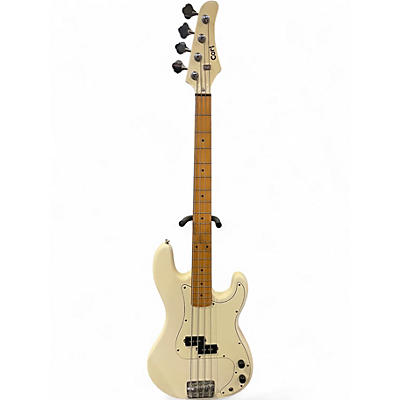 Used Cort P bass Cream Electric Bass Guitar