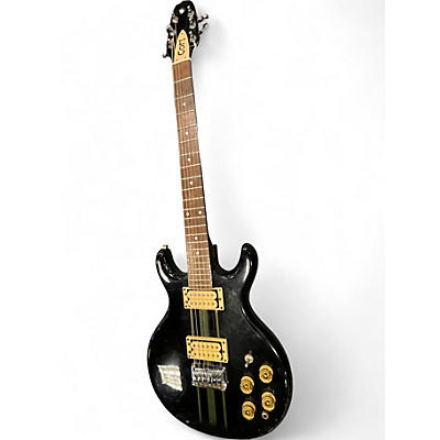 Used Cort Performer Double Cutaway Black Solid Body Electric Guitar