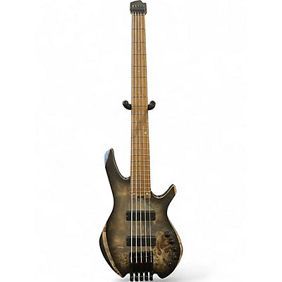 Used Cort SPACE 5 BLACK NATURAL Electric Bass Guitar