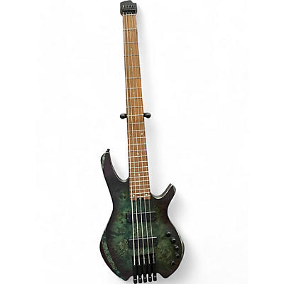 Used Cort SPACE 5 STAR DUST GREEN Electric Bass Guitar