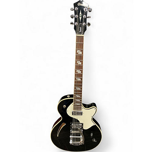 Used Cort SUNSET Black Hollow Body Electric Guitar Black