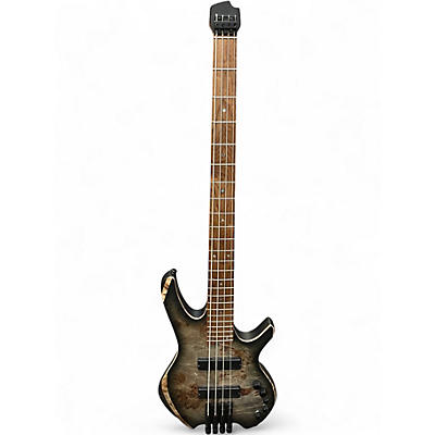 Used Cort Space 4  Star Dust Black Electric Bass Guitar