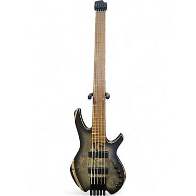 Used Cort Space 5 Star Dust Black Electric Bass Guitar