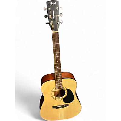Used Cort ad810op Natural Acoustic Guitar