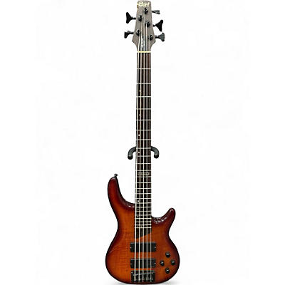 Used Cort artisan bass 5  Sunburst Electric Bass Guitar