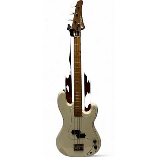 Used Cort electric bass White Electric Bass Guitar White